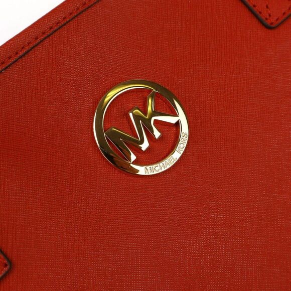 NWT Michael Kors Travel Saffiano Tote in Scarlet - Picture 11 of 11